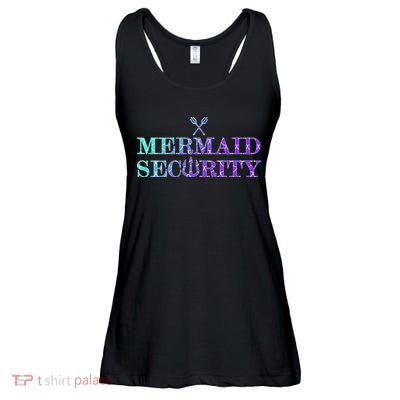 Mermaid Security Funny Ladies Essential Flowy Tank