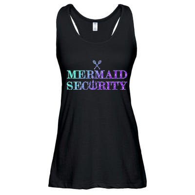 Mermaid Security Funny Ladies Essential Flowy Tank