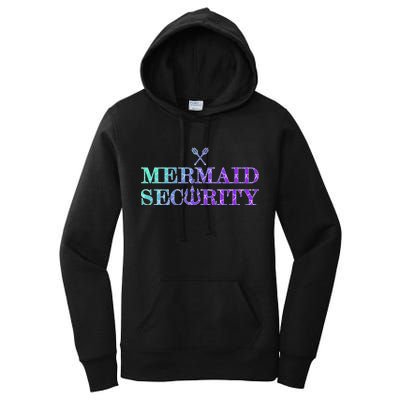 Mermaid Security Funny Women's Pullover Hoodie