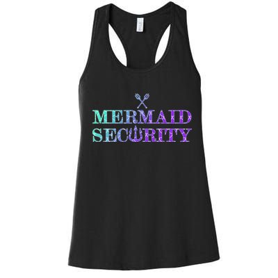 Mermaid Security Funny Women's Racerback Tank