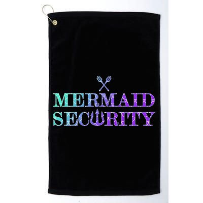 Mermaid Security Funny Golf Towel