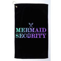 Mermaid Security Funny Golf Towel