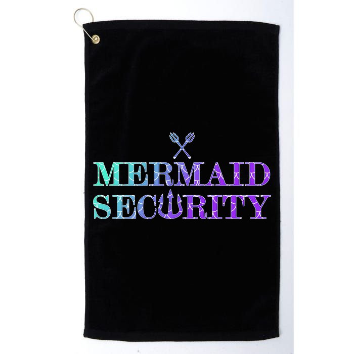 Mermaid Security Funny Golf Towel