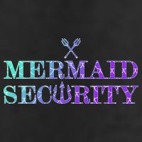 Mermaid Security Funny Golf Towel