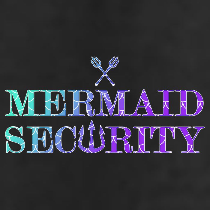 Mermaid Security Funny Golf Towel