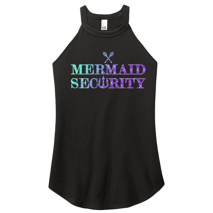 Mermaid Security Funny Women's Perfect Tri Rocker Tank