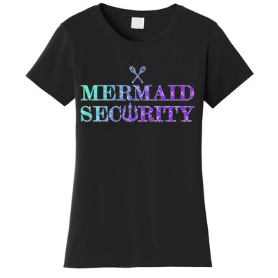 Mermaid Security Funny Women's T-Shirt