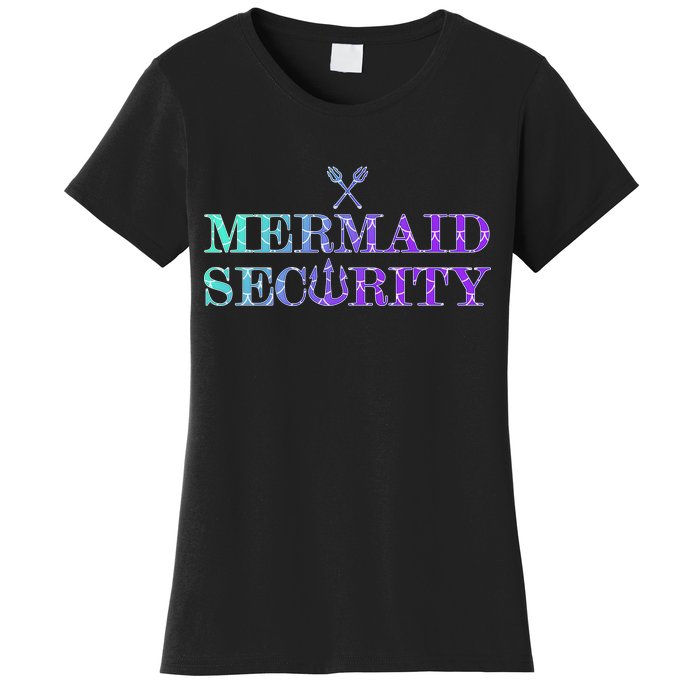 Mermaid Security Funny Women's T-Shirt