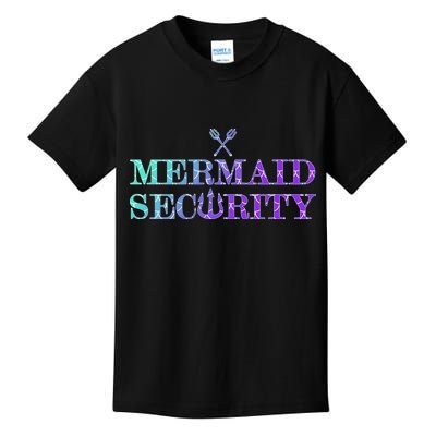 Mermaid Security Funny Kids T-Shirt