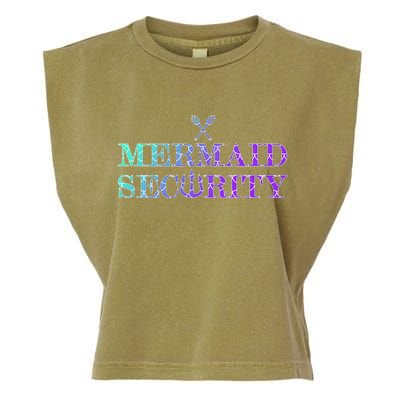 Mermaid Security Funny Garment-Dyed Women's Muscle Tee