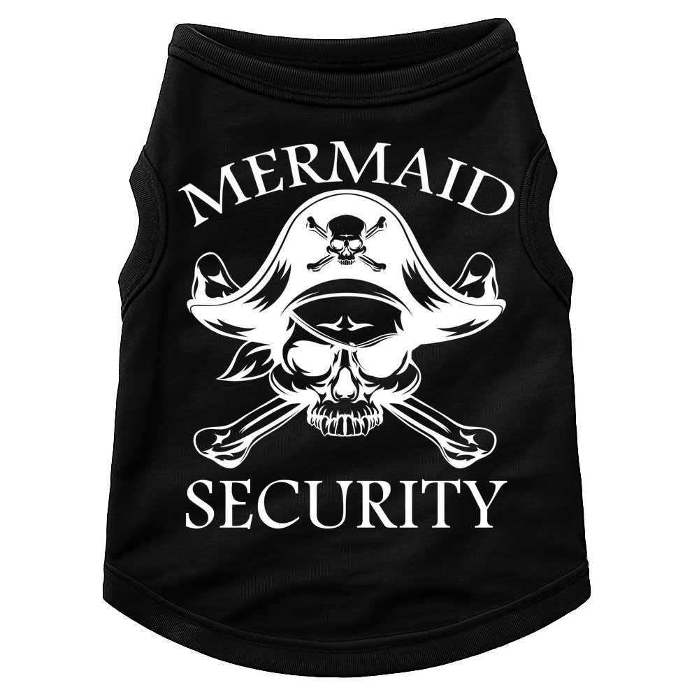 Mermaid Security Pirate Skull Doggie Tank