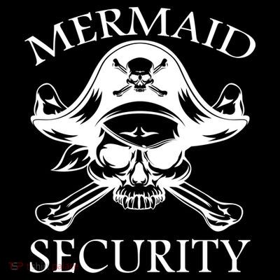 Mermaid Security Pirate Skull T-Shirt