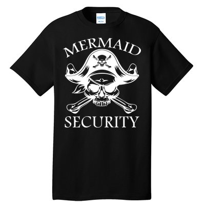 Mermaid Security Pirate Skull Tall T-Shirt