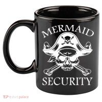 Mermaid Security Pirate Skull 11oz C Handle Ceramic Mug