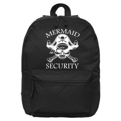 Mermaid Security Pirate Skull 16 in Basic Backpack