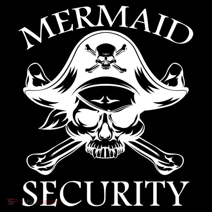 Mermaid Security Pirate Skull 16 in Basic Backpack
