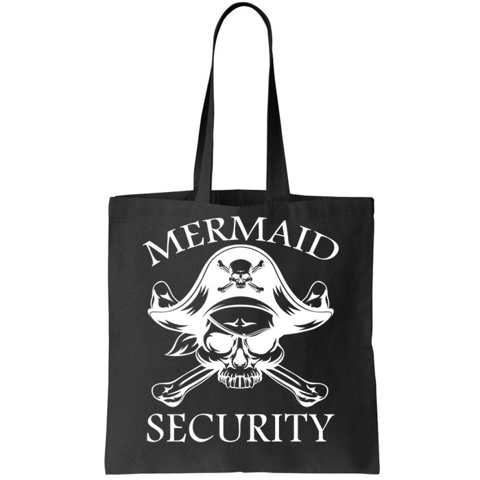 Mermaid Security Pirate Skull Tote Bag