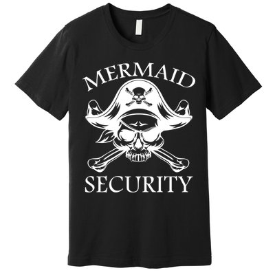 Mermaid Security Pirate Skull Premium T-Shirt
