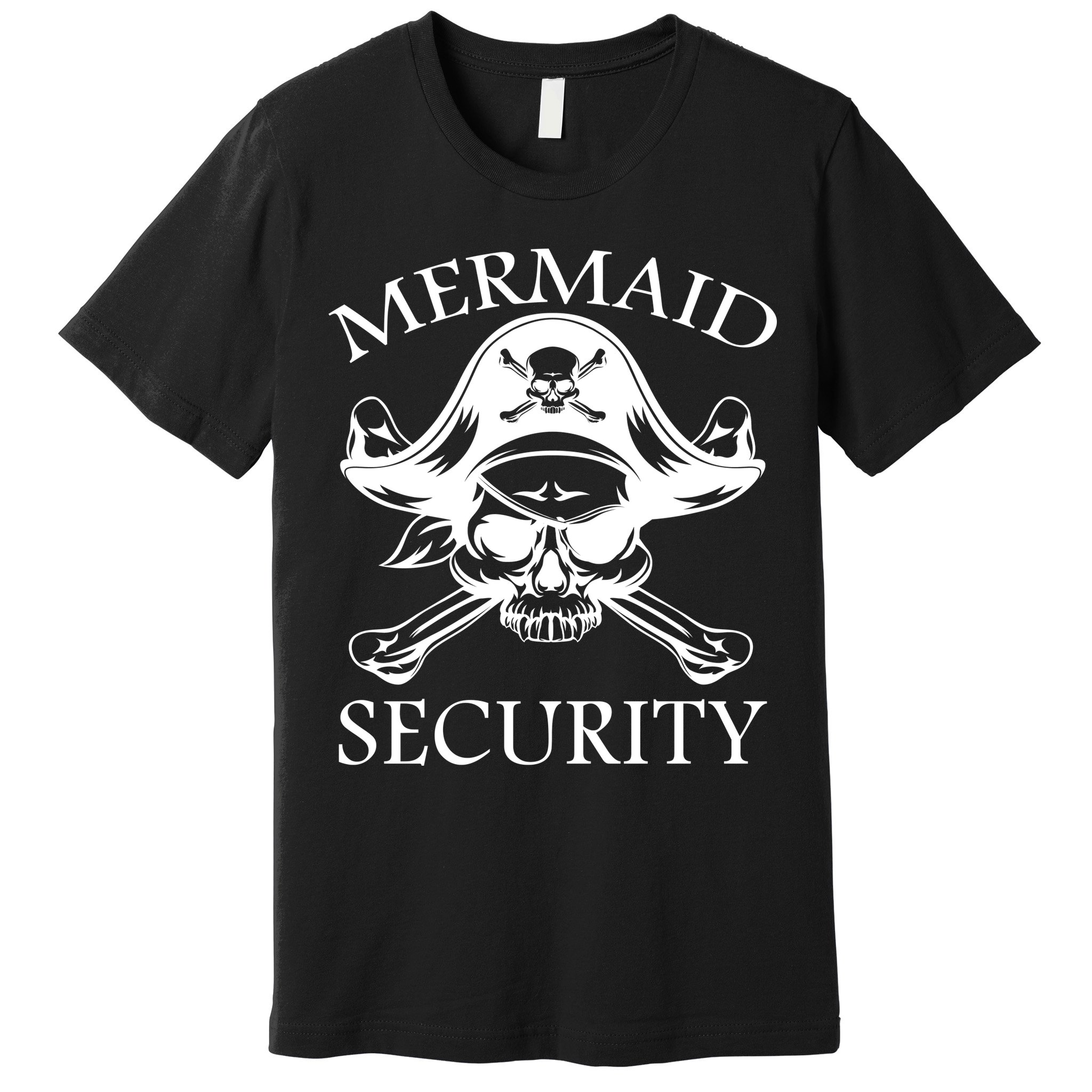 Mermaid Security Pirate Skull Premium T-Shirt
