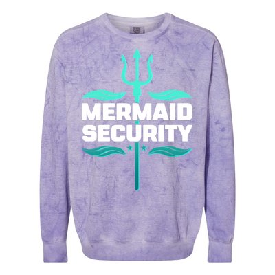 Mermaid Security Trident Colorblast Crewneck Sweatshirt