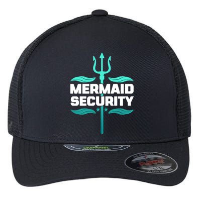 Mermaid Security Trident Flexfit Unipanel Trucker Cap