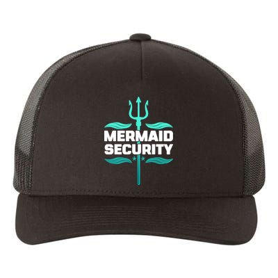 Mermaid Security Trident Yupoong Adult 5-Panel Trucker Hat