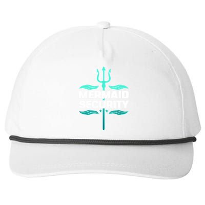 Mermaid Security Trident Snapback Five-Panel Rope Hat