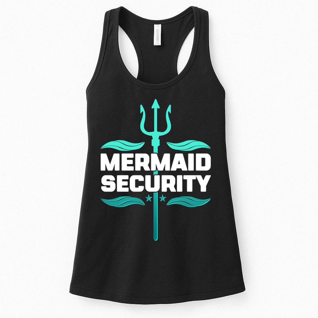 Mermaid Security Trident Womens Tank Top