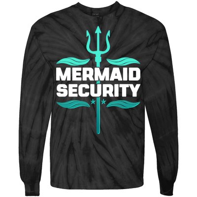 Mermaid Security Trident Tie-Dye Long Sleeve Shirt