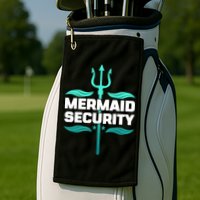 Mermaid Security Trident Golf Towel
