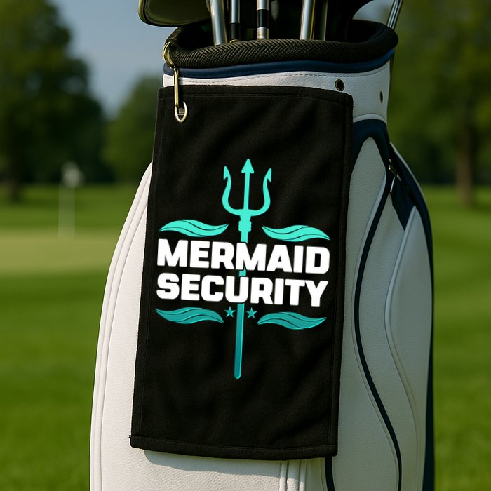 Mermaid Security Trident Golf Towel