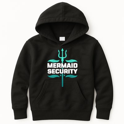 Mermaid Security Trident Kids Hoodie