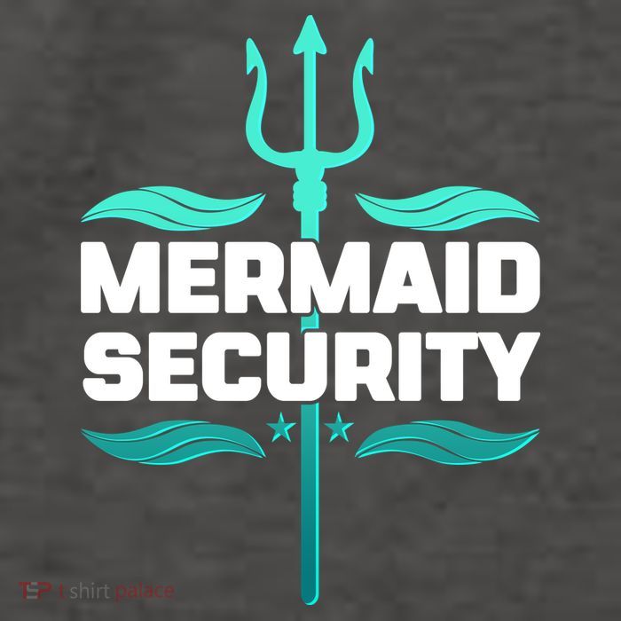 Mermaid Security Trident Vector Backpack