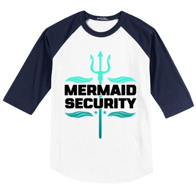 Mermaid Security Trident Baseball Sleeve Shirt