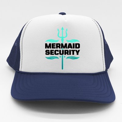 Mermaid Security Trident Trucker Hat