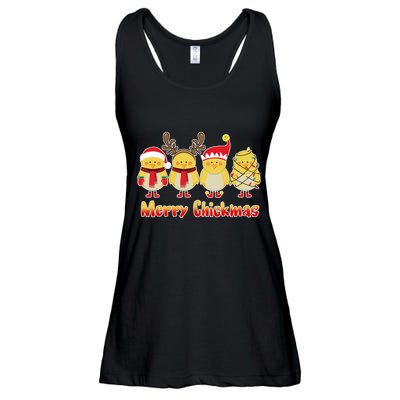 Merry Chickmas Ladies Essential Flowy Tank