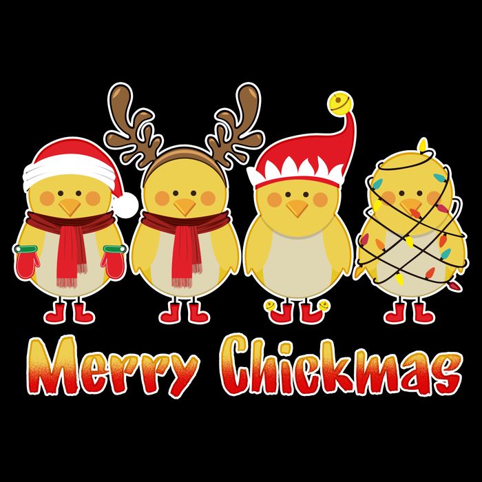 Merry Chickmas Womens Tank Top