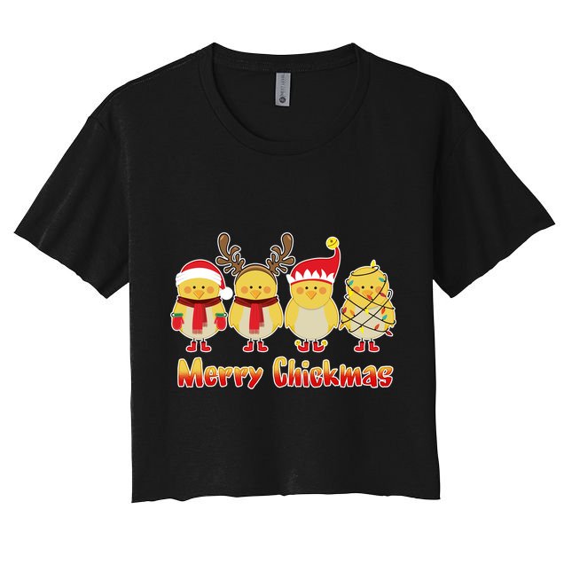 Merry Chickmas Crop Top
