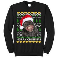 Merry Chimpmas Monkey Ugly Christmas Sweater Sweatshirt