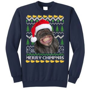 Merry Chimpmas Monkey Ugly Christmas Sweater Sweatshirt