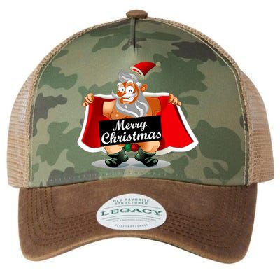 Merry Chrismas X-Mas Santa Bells Legacy Tie Dye Trucker Hat