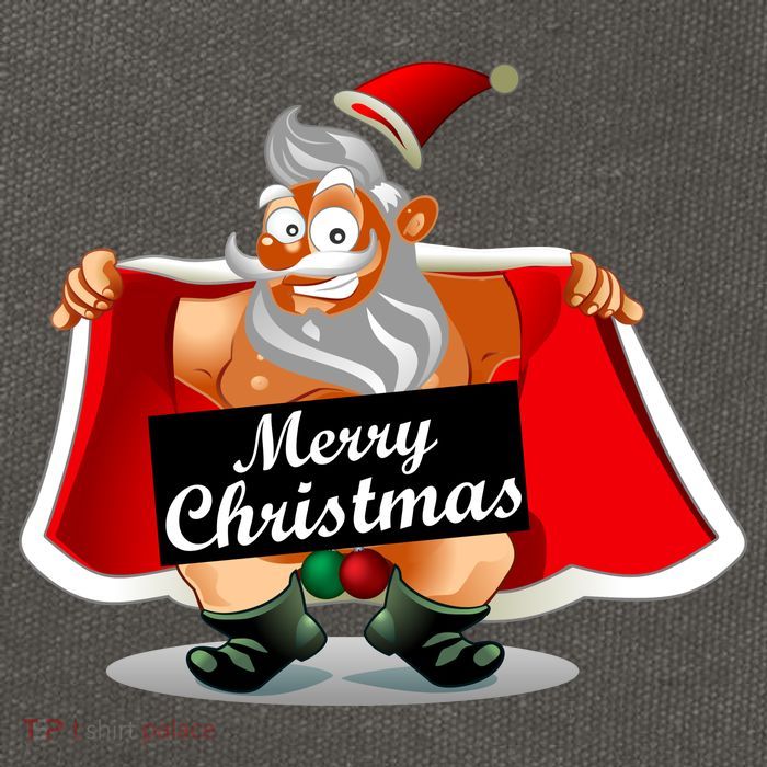 Merry Chrismas X-Mas Santa Bells Cotton Canvas Backpack