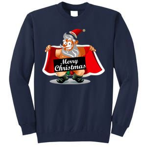 Merry Chrismas X-Mas Santa Bells Tall Sweatshirt