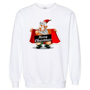 Merry Chrismas X-Mas Santa Bells Garment-Dyed Sweatshirt