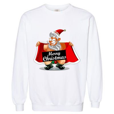 Merry Chrismas X-Mas Santa Bells Garment-Dyed Sweatshirt
