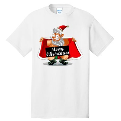 Merry Chrismas X-Mas Santa Bells Tall T-Shirt