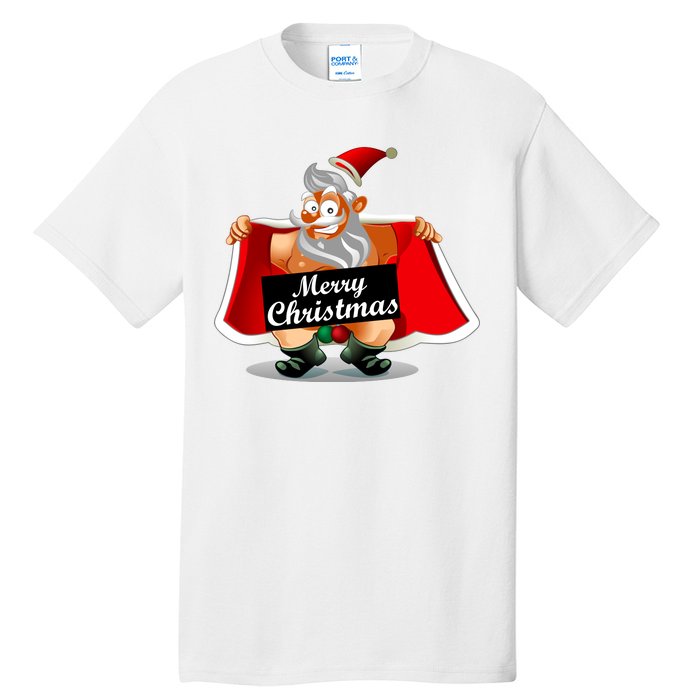 Merry Chrismas X-Mas Santa Bells Tall T-Shirt