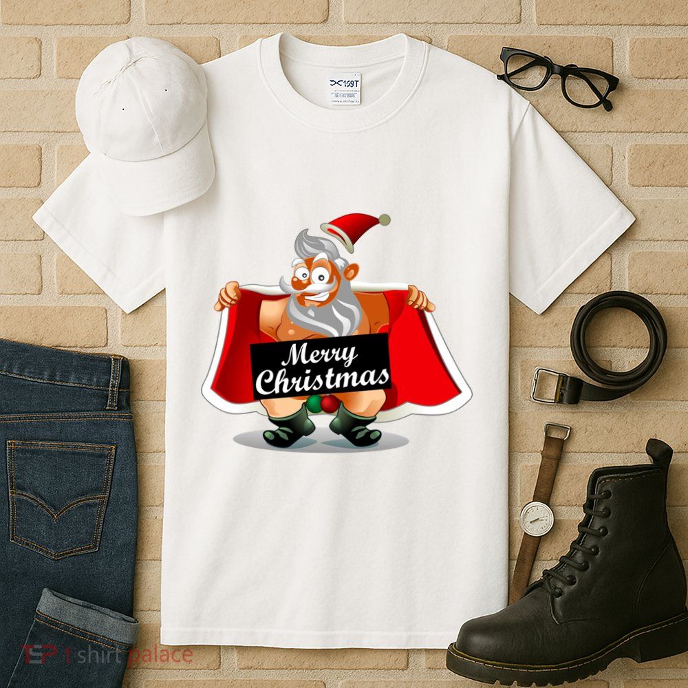 Merry Chrismas X-Mas Santa Bells Tall T-Shirt