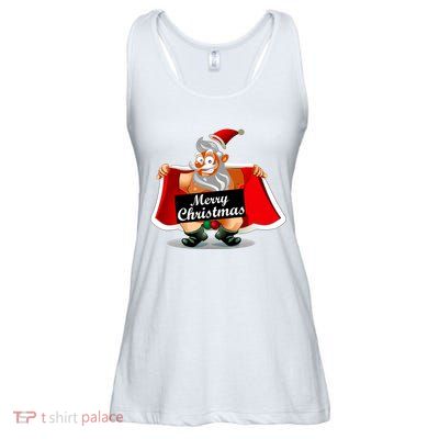 Merry Chrismas X-Mas Santa Bells Ladies Essential Flowy Tank