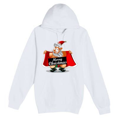 Merry Chrismas X-Mas Santa Bells Premium Pullover Hoodie